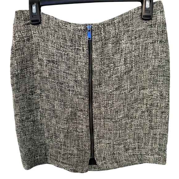 Banana republic tweed mini skirt front zip size 4P. Preppy business casual 90’s - Picture 1 of 5